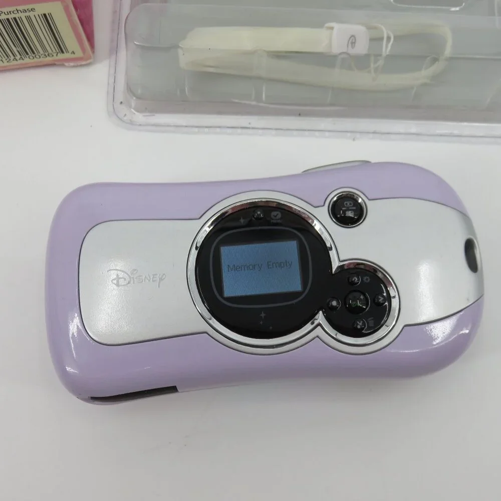 Pix Click Disney Hannah Montana Digital Camera Flash Ages 5+ 2007 Pink Purple